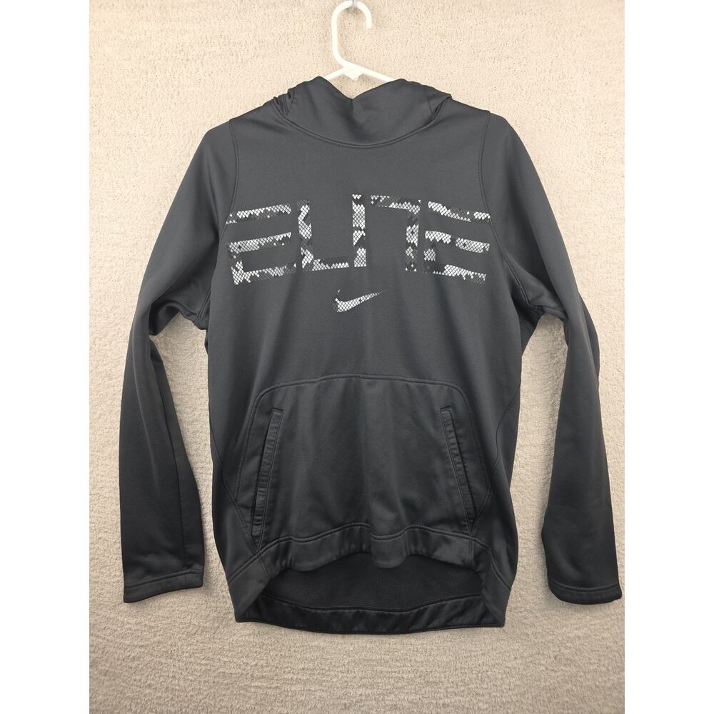 Nike Dri-FIT Elite Basketball Hoodie Black Size Medium Long Sleeve